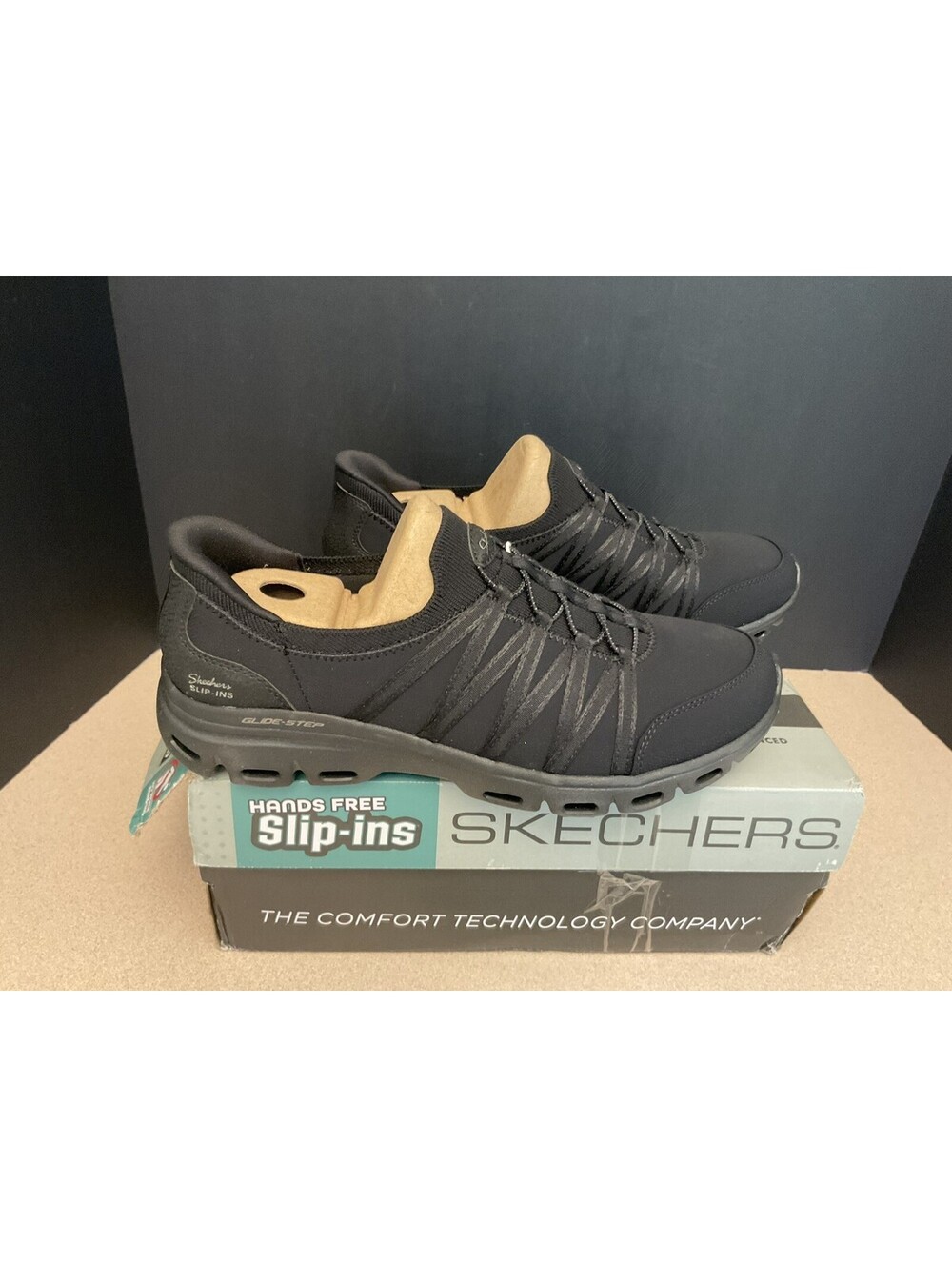 Skechers Black Women's Slip-On Athletic Sneakers